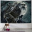 Tapisserie murale Loup Éclipse – Polyester, 101,6 x 76,2 cm 1