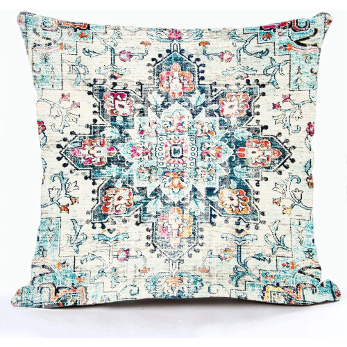 Boho linputetrekk 20x20 tommer
