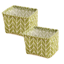Cube de rangement pliable en tissu avec poignée, 20 x 16 x 14 cm,