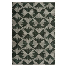 Tapis à rayures modernes 5 x 7 pieds, à poils courts, résistant aux taches
