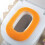 Protège-siège de toilette acrylique orange (lot de 2) 1