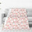 Pink flannel tæppe 60x80 tommer 1
