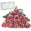 Sorte kunstige roser - silkeblomsterstængler, 10 stk. 1