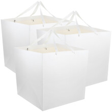 Sachets à bonbons en papier blanc – Lot de 3