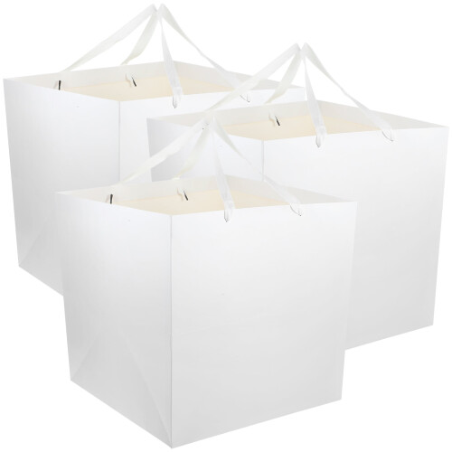 Sachets à bonbons en papier blanc – Lot de 3