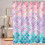 Havfrue Bruseforhæng 72x84 tommer Polyester 1