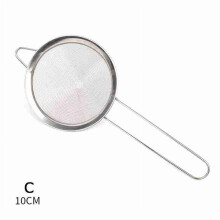 Juego de coladores de malla de acero inoxidable de 7 cm, 8 cm y 9 cm.