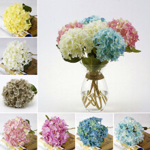 Bouquet d'hortensias artificiels en soie synthétique (1 pièce)