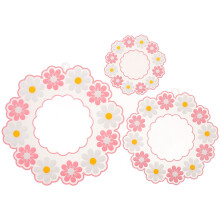 Lot de 3 dessous de plat en silicone rose