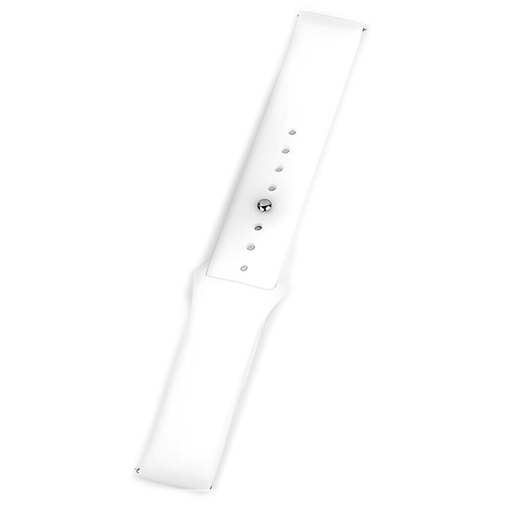 (White) W42 Silicone Sport Band For Samsung Gear S3 Classic / Watch 46Mm / Watch3 45Mm / Huawei Watch 4 / Watch 4 Pro / Watch Gt White 6914296882162