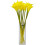 Crini Calla galbeni artificiali, pachet de 10, tulpini de 50 cm 1