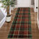 Tartan løperteppe 6 x 1,8 m moderne vaskbart sklisikkert 1