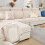 Stretch-Sofakissenbezug – Rosa-Beige, Großes Dreisitzer-Sofa 1