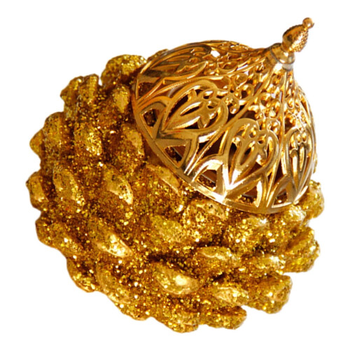 Gouden hars dennenappel wierookbrander (1 set)