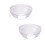Godom acrylic bowl transparent round 2 pcs 1