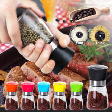 Ludlz portable salt and pepper grinder set 2-piece