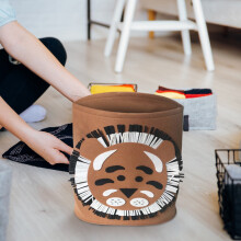82L Collapsible Laundry Basket with Reinforced Handles
