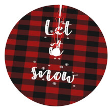 Christmas Tree Skirt Plaid 36 Inch