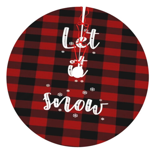 Christmas Tree Skirt Plaid 36 Inch