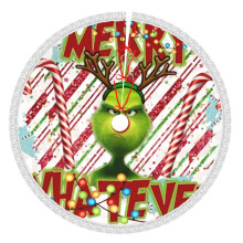 Grin-Ch Christmas Tree Skirt 48 Inch Rustic Holiday Decor