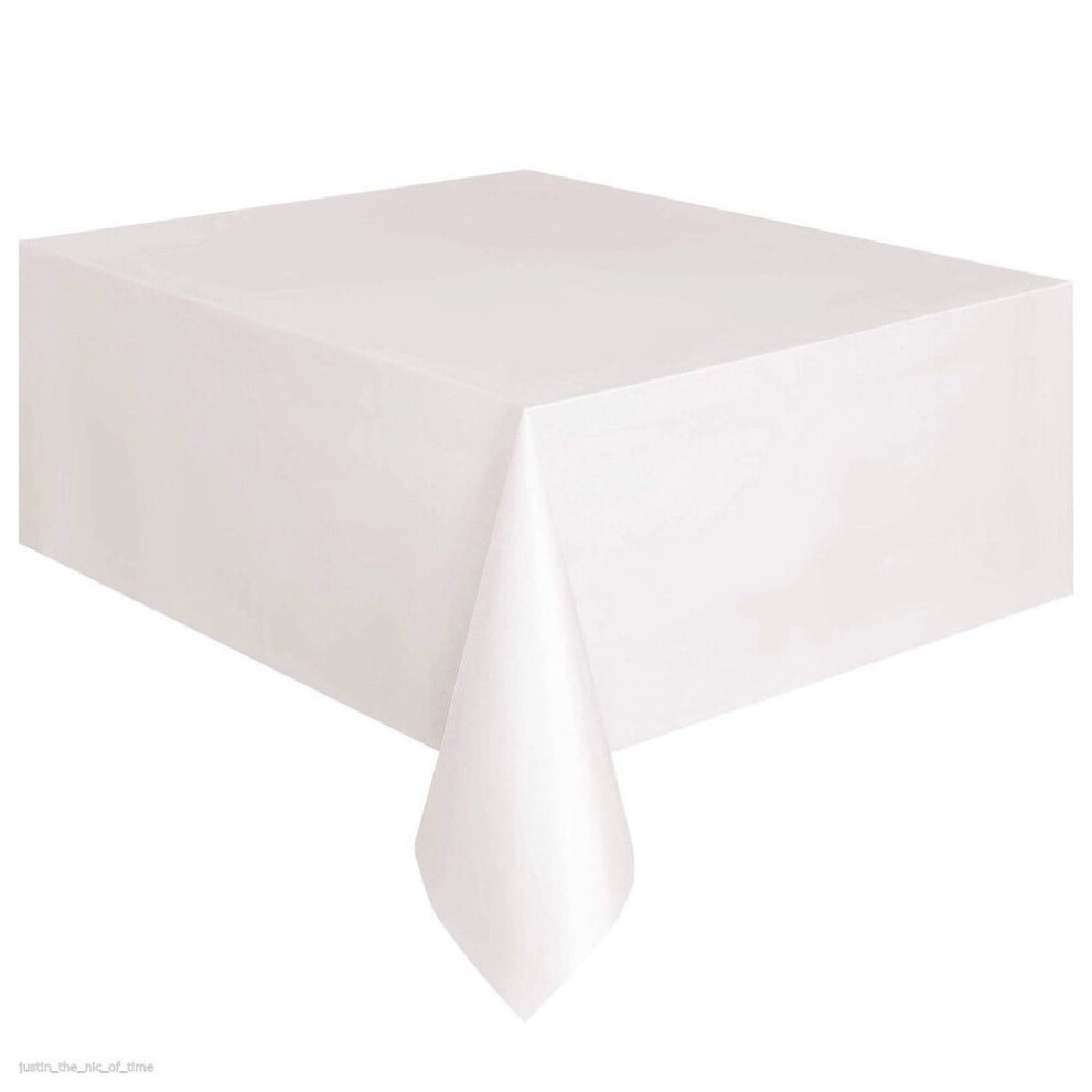 Plastic rectangular tablecloth for dining 1 pack