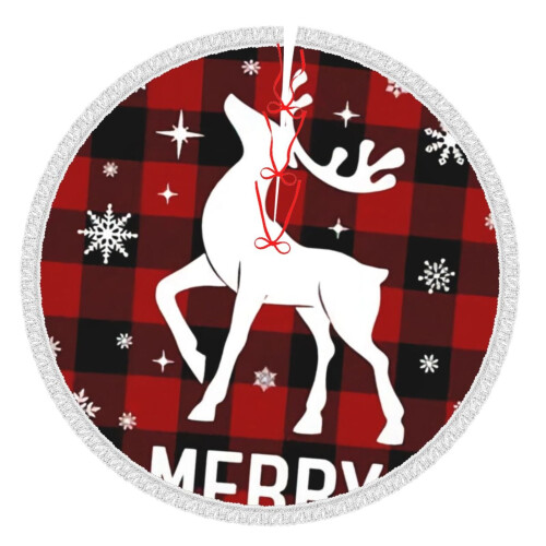 Christmas Tree Skirt Plaid 36 Inch