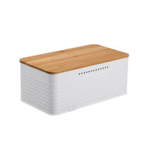 Metal bread box kitchen storage container 1 piece