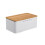 Metal bread box kitchen storage container 1 piece 1