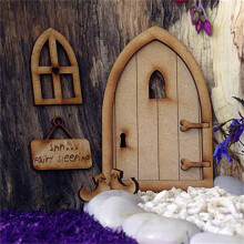 YiFudd sleeping door decoration wooden kit with flowers