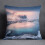 Cotton Linen Pillow Case Snow Sky Pattern 2 pcs 1