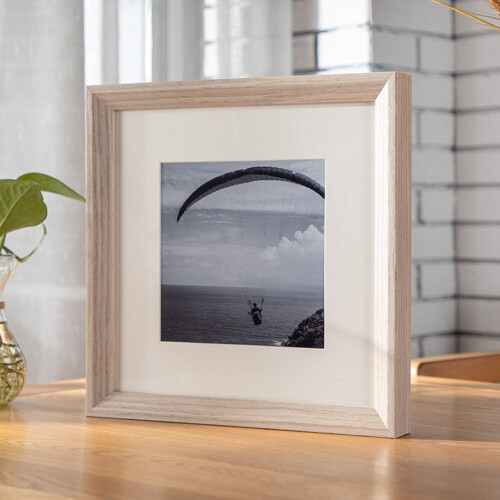 Pine Solid Wood Photo Frame Square Rustic Design 1 Pack