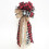 Christmas tree topper red black white buffalo plaid handmade 1