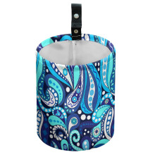 Poubelle de voiture à motif cachemire – Imperméable, pliable et suspendue