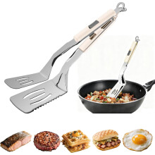 Pinzas de cocina 3 en 1 de acero inoxidable de 11,5 pulgadas