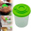 Mini zout- en peperstrooiers set – transparant plastic, 1