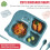 Kids Dinosaur Divided Plates Set with Utensils 4-Pc 1