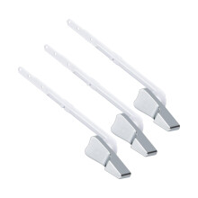3pcs Elegant Bathroom Flush Handles Replacement Toilet Valves
