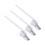 3pcs Elegant Bathroom Flush Handles Replacement Toilet Valves 1