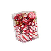 30 Pieces Christmas Candy Cane Lollipop Ornaments for Home Party Decor Xmas