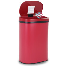 Poubelle automatique en acier inoxydable de 13 gallons