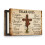 Tableau mural chrétien sur toile avec croix, représentant une prière. 1