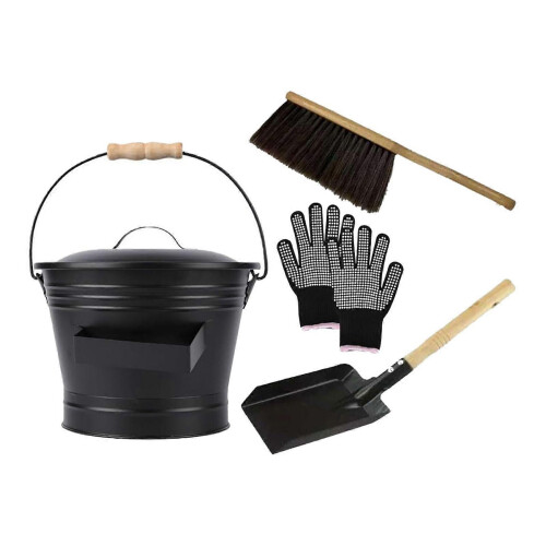 Fireplace Ash Cleaning Tool Set Multifunctional Essential Sturdy Accessories