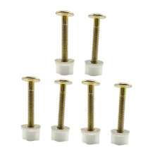 6Pcs Toilet Seat Screws Quick Fixing Easy to Install Universal with Washers