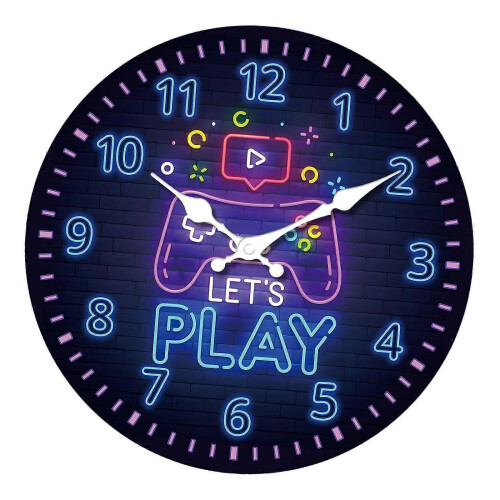 Gaming Room Wall Clock Gift Creative Modern Convenient Durability Wall Decor