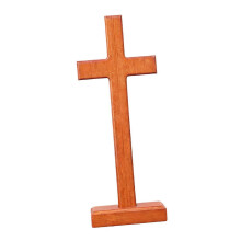 Standing Cross for Table Decorative Piece Wood for Christmas Chapel Bedroom