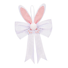 Easter Bunny Bow Ornament with Lights Cute Easter Gift for Tree Store Office
