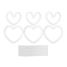 6x Flower Arrangement Holder Multipurpose for Valentine's Day Home Decor