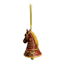 Christmas Bell Ornament with Ribbon Home Decor for Window Party Favors Doors