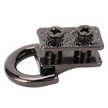 20 piezas de remaches con aro en D 15x8.5mm aleación de zinc color cañón