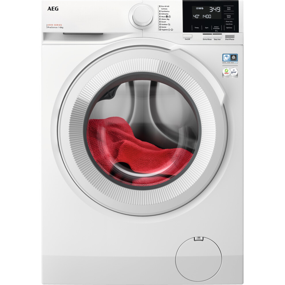 Aeg Lfr61842b 1400Rpm Washing Machine 8Kg Load
